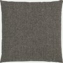 Coussin chambray en polyester - gris 45x45cm-CORBIN