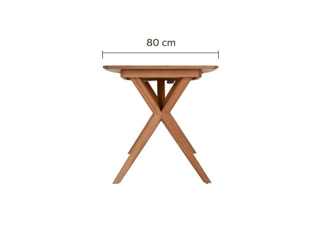 Table de repas extensible plaquée chêne - bois clair (6 à 8 places)-LEONIE