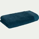 Drap de douche en coton peigné - bleu figuerolles 70x140cm-AZUR