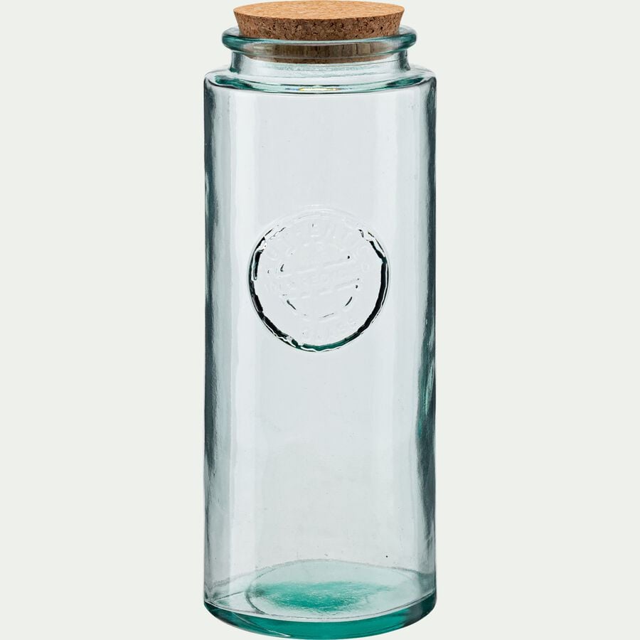 Bocal en verre recyclé 1,5L - transparent-AQUA