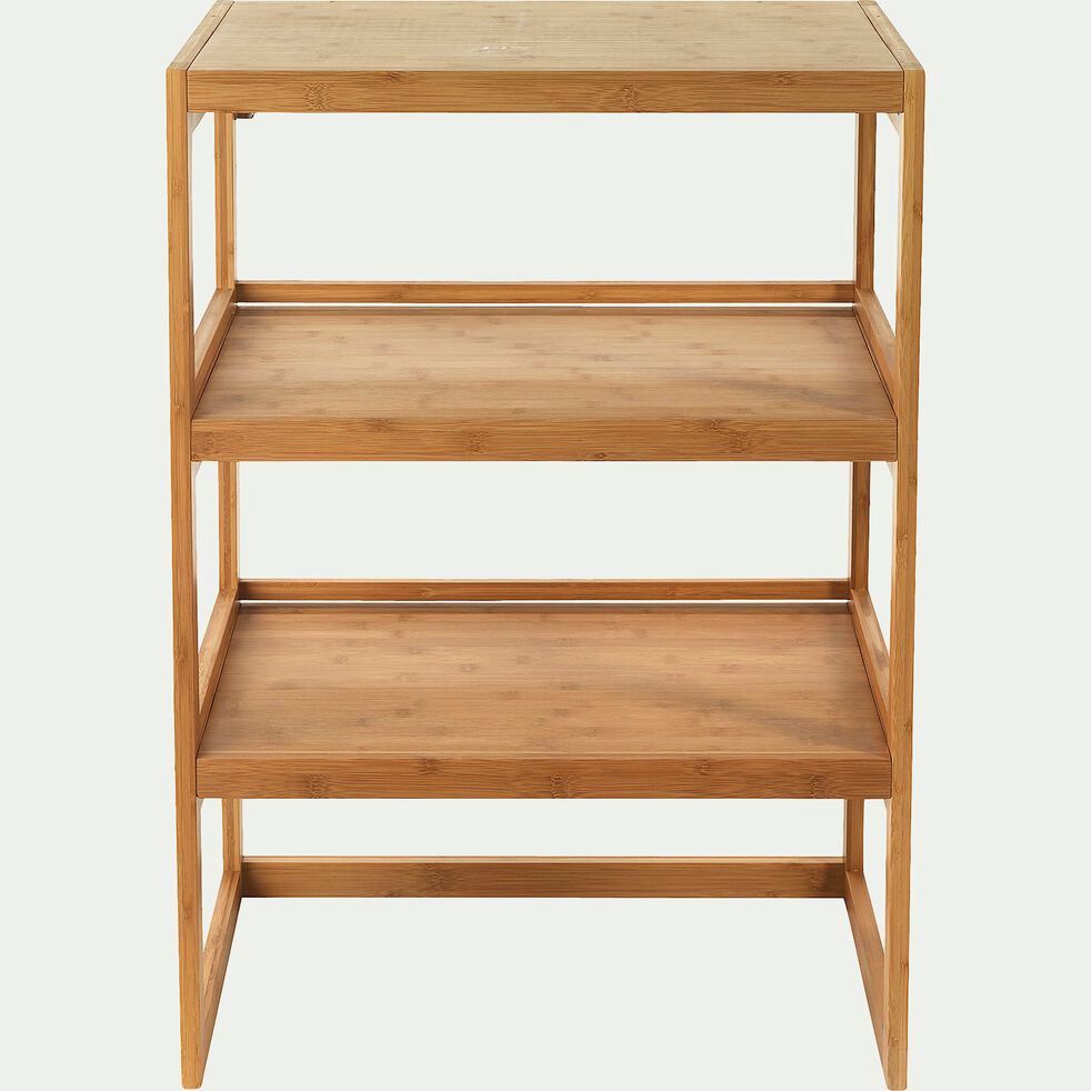 Etagere De Salle De Bains En Bambou 60cm Danong Colonne Et