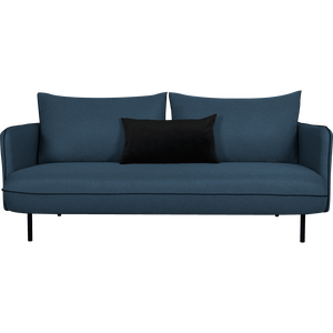 Saou - canapé 3 places fixe en tissu bleu figuerolles