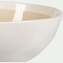 Assiette creuse en grès D17cm - beige alpilles-LEZARDI