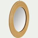 Miroir rond en bois naturel D51,5cm-ASTER