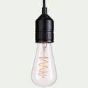 Ampoule LED poire D6,4cm culot E27 - transparent-SPIRALE