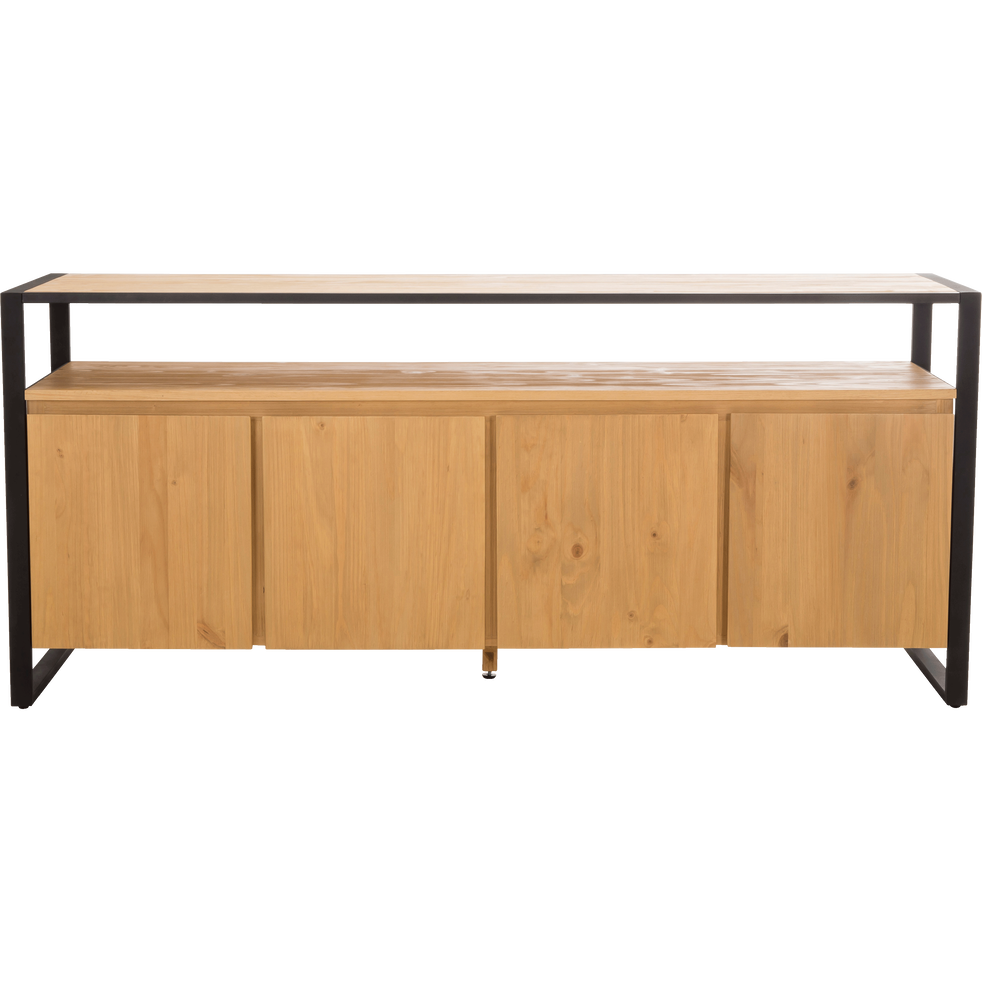 Buffet 4 portes en pin et métal noir ENDOUME buffets alinea