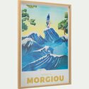 Image encadrée motif morgiou 53x73cm - bleu-CALANQUE MORGIOU