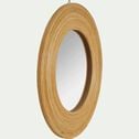 Miroir rond en bois naturel D40,5cm-ASTER