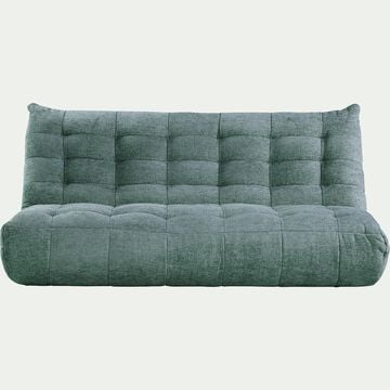 Canapé 4 places fixe en tissu chenille - bleu calaluna-SCALO
