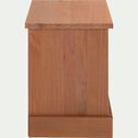 Table de chevet en pin l45xh50cm - bois foncé-OLIVE