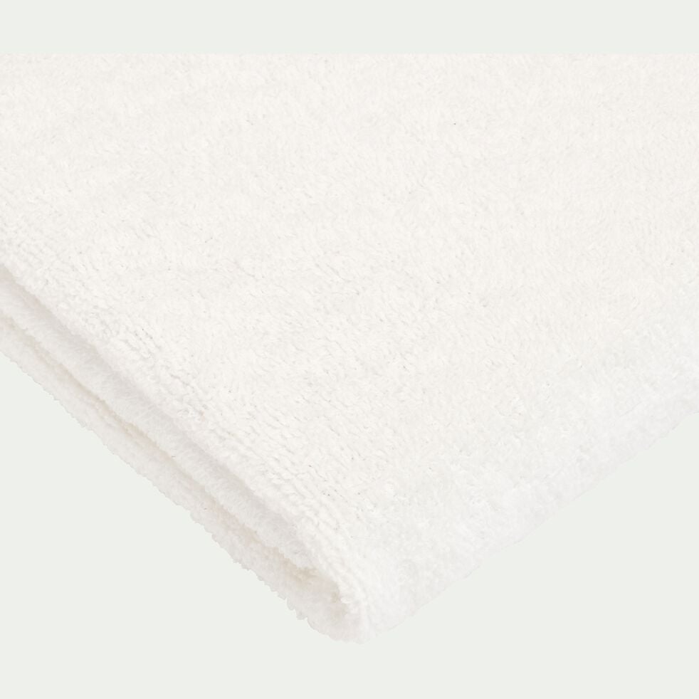 Lot de 2 serviettes invité en coton - blanc ventoux 30x50cm-RHODES