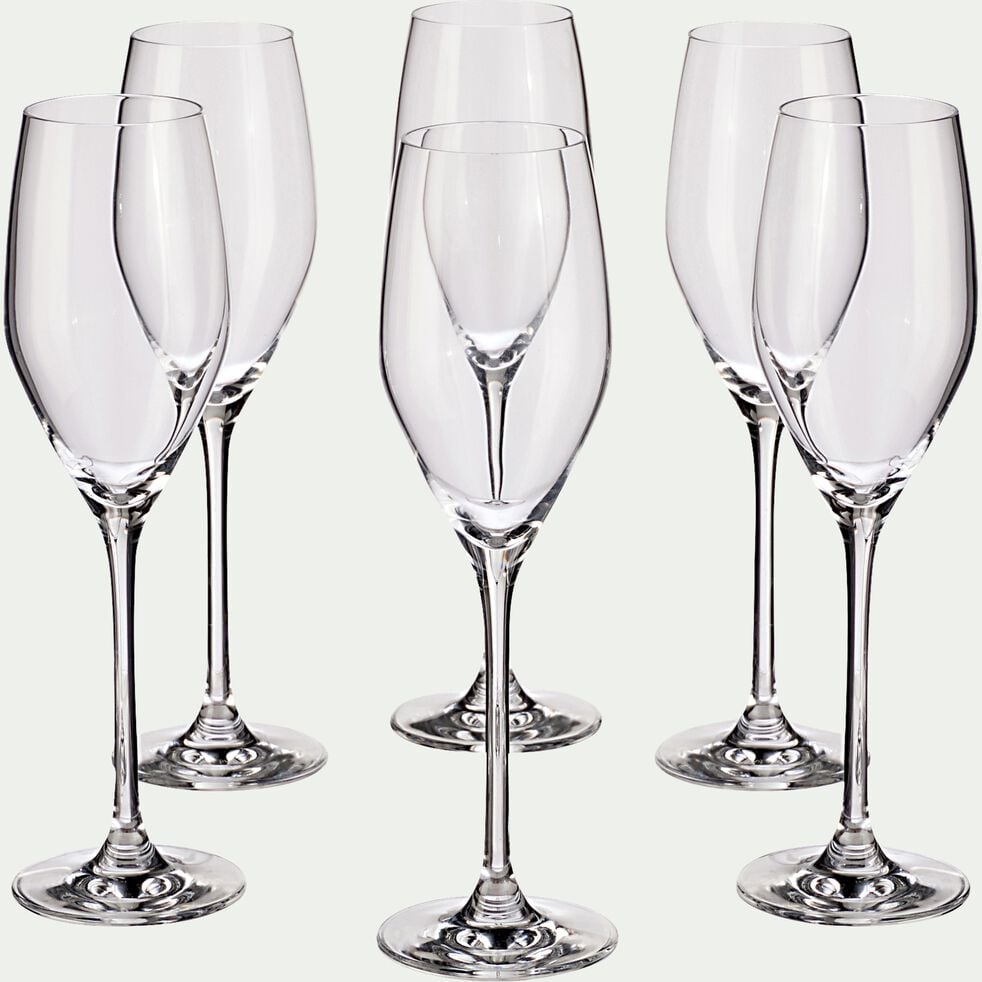 Flûte à champagne en cristallin 17cl - transparent-FAVOURITE