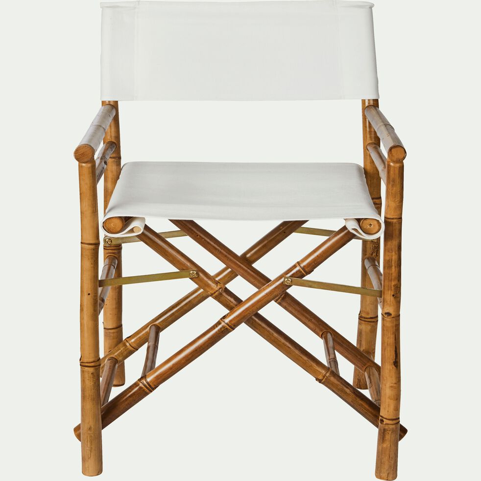 Chaise  de jardin avec accoudoirs r gisseur en bambou    Chaise  de jardin avec accoudoirs r gisseur en bambou