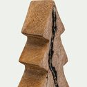 Sapin décoratif à poser en bois de manguier H29cm - naturel-HAMALLAJ