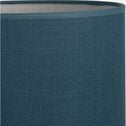 Abat-jour cylindrique en coton D60cm - bleu figuerolles-MISTRAL