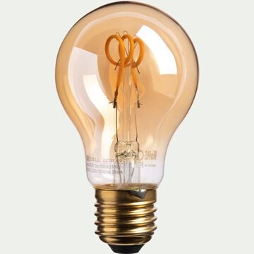 Ampoule décorative LED ambre D6cm culot E27-STANDARD