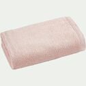 Serviette de toilette en bouclettes de coton bio - rose rosa 50x90cm-COLINE