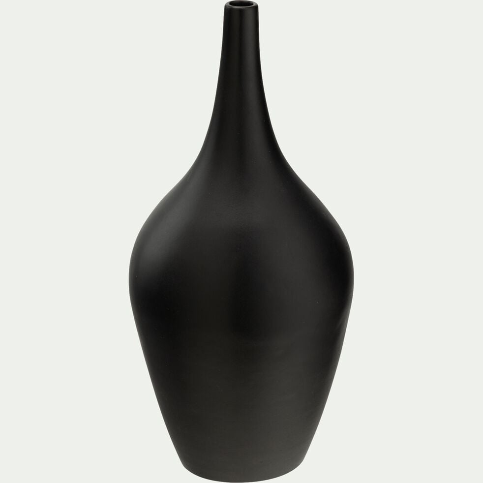 Soliflore en grès H27,5cm - noir-ROBION