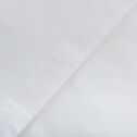 Drap plat en percale de coton 270x300- blanc-FLORE