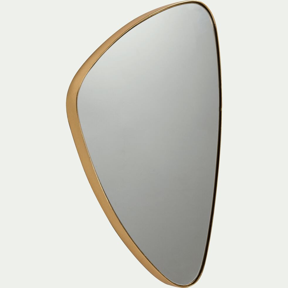 Miroir triangulaire - doré 42x62,5cm-TRELUS