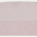 Lot de 2 serviettes invité en coton peigné - rose simo 30x50cm-AZUR