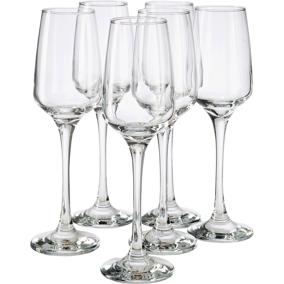 Coffret de flûtes à champagne en verre 23cl LAL flûtes à champagne