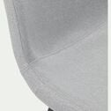 Chaise en tissu et en métal - gris borie-CALLAS