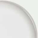 Assiette plate en porcelaine D27cm - blanc ventoux-VADAM
