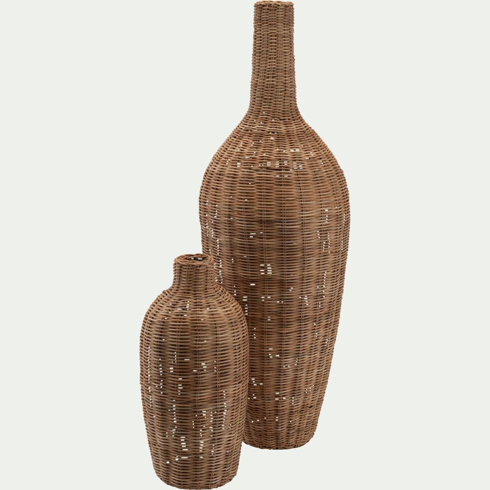 Vase en rotin D20xH40cm - naturel-PALIEN