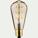 Ampoule LED décorative ambrée H14cm culot E27-POIRE