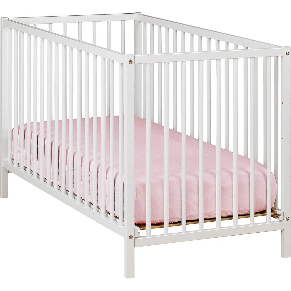 Lit Bebe A Barreaux En Hetre Massif Blanc 60x1 Cm Camille 60x1 Cm Lit Bebe Alinea Lit Bebe A Barreaux En Hetre Massif Blanc 60x1 Cm Camille 60x1 Cm Lit Bebe Alinea