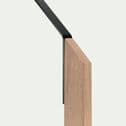 Pied de lampadaire géométrique en bois et métal - noir H210cm-DENVER