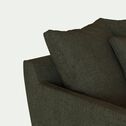 Canapé 6 places fixe en tissu joint - vert cèdre-LENITA