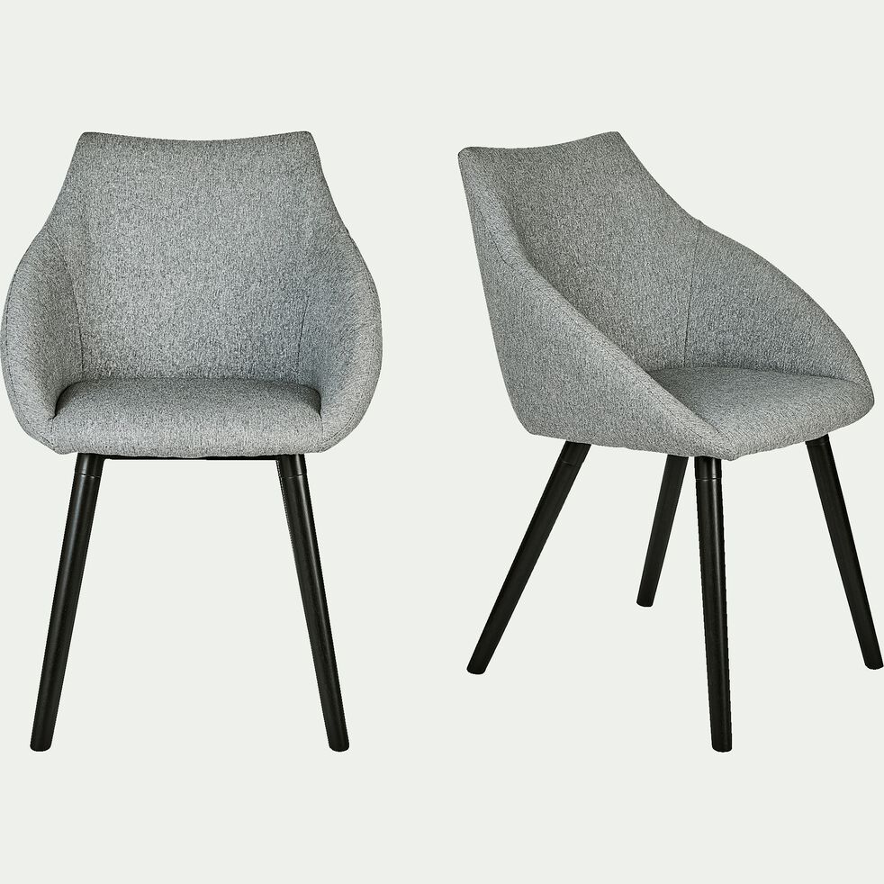 Chaise En Tissu Gris Borie Pieds Noirs Avec Accoudoirs Noelie Chaise Alinea Chaise En Tissu Gris Borie Pieds Noirs Avec Accoudoirs Noelie Chaise Alinea