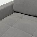Canapé 2 places fixe en tissu microfibre avec accoudoirs 20cm - gris vésuve-MAURO