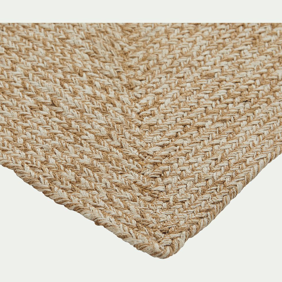 Tapis  tress  en jute naturel  120x170cm LENGO tapis    Tapis  tress  en jute naturel  120x170cm LENGO tapis