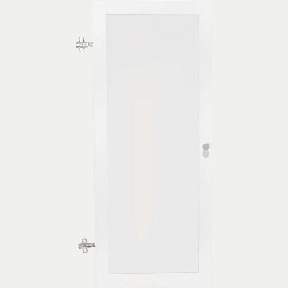 Porte vitrée en bois - blanc H95,7cm-BIALA