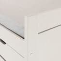 Lit gigogne avec tiroirs de rangement en pin massif 90x200cm - blanc-TOM