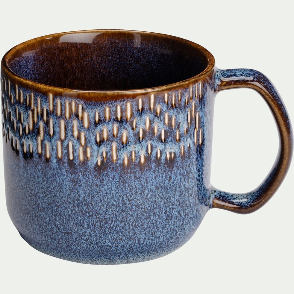 Mug en grès D9,5cm - bleu céou-SELADON