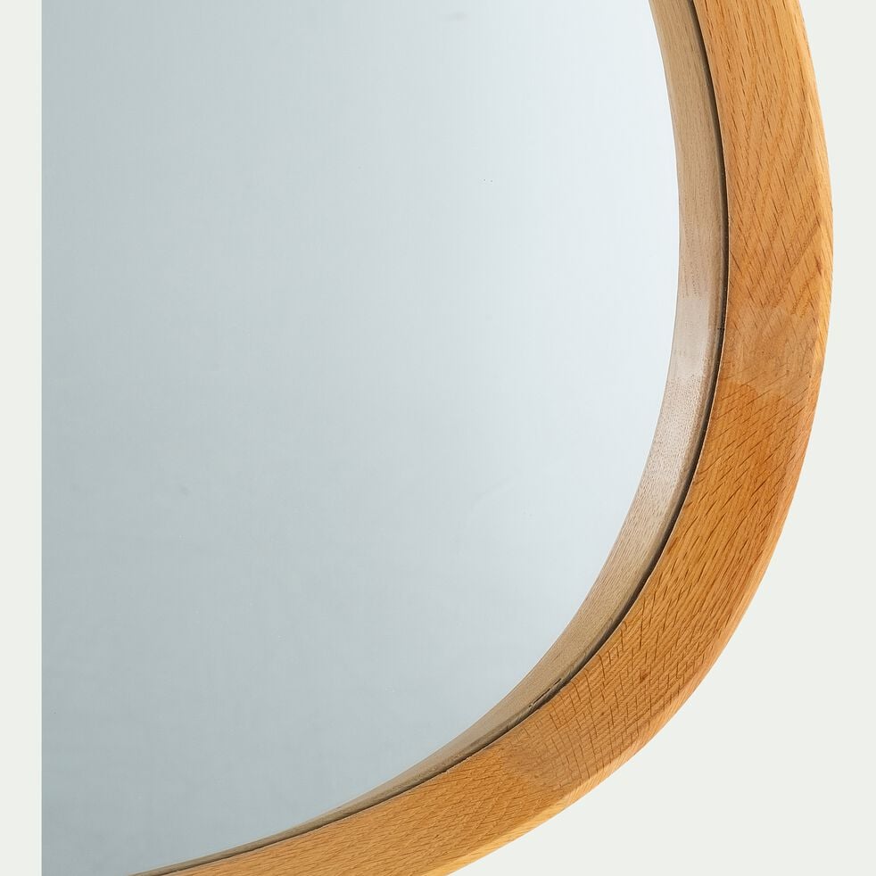 Miroir organique en bois - naturel 65x80cm-VINCENS