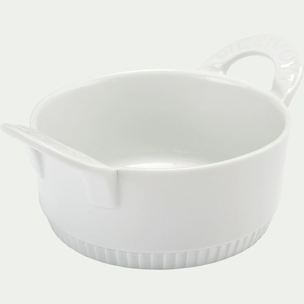 Cocotte individuelle en porcelaine D11cm - blanc-TOULOUSE