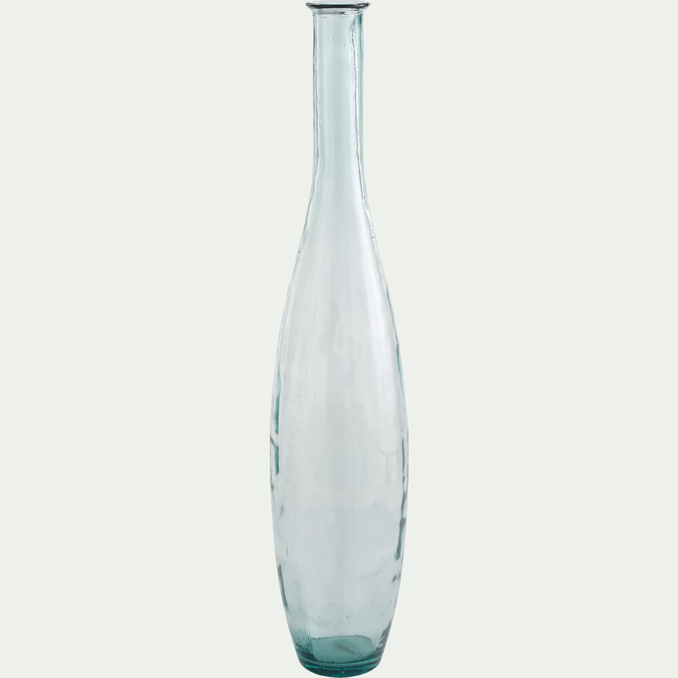 Grand  vase  en verre  transparent h100cm AJJA h60cm   Grand  vase  en verre  transparent h100cm AJJA h60cm