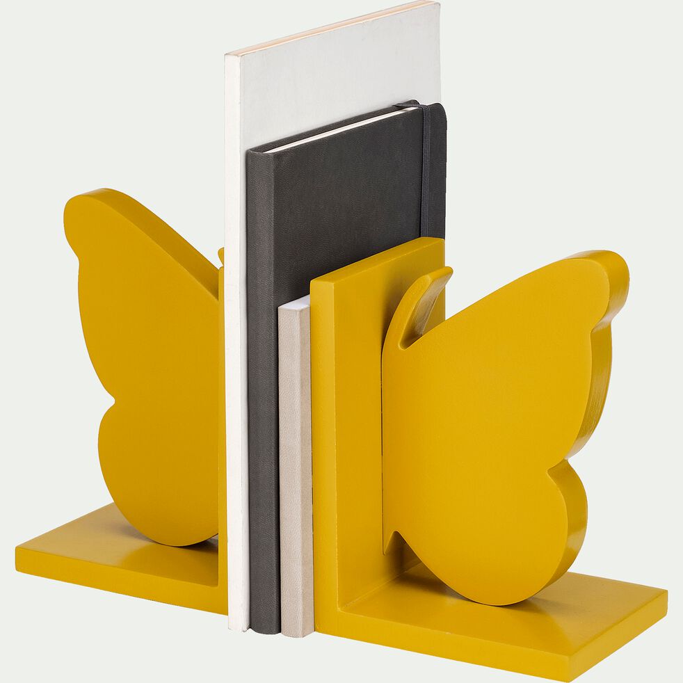 Presse Livre Forme Papillon Jaune Millepertuis Bibli Decoration A Poser Enfant Alinea