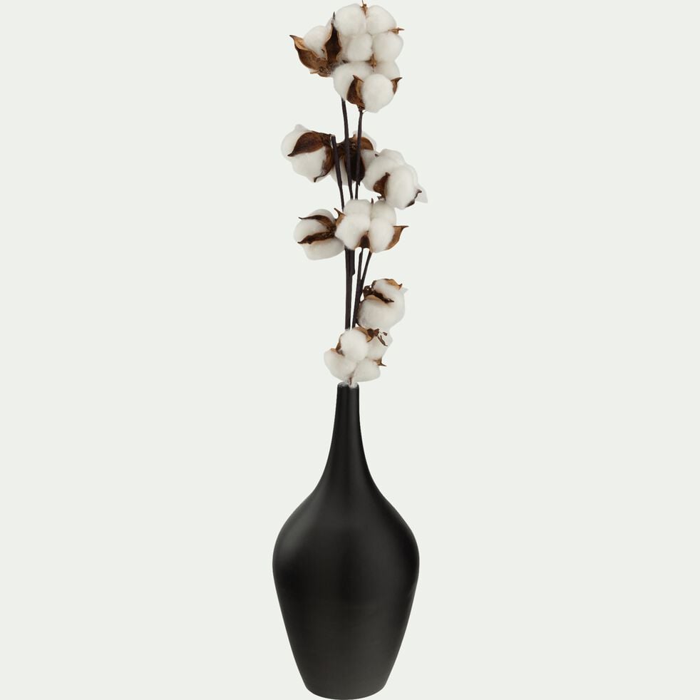 Vase amphore en grès H27,5cm - noir-ROBION