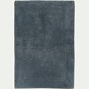 Tapis de bain en coton 50x80cm - bleu autan-LOUCETA