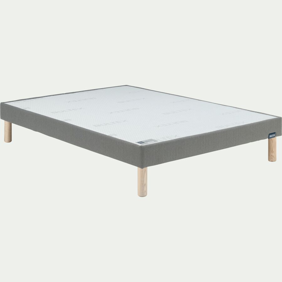 CASA Sommier tapissier Bultex 140x200cm - gris foncé-CASA
