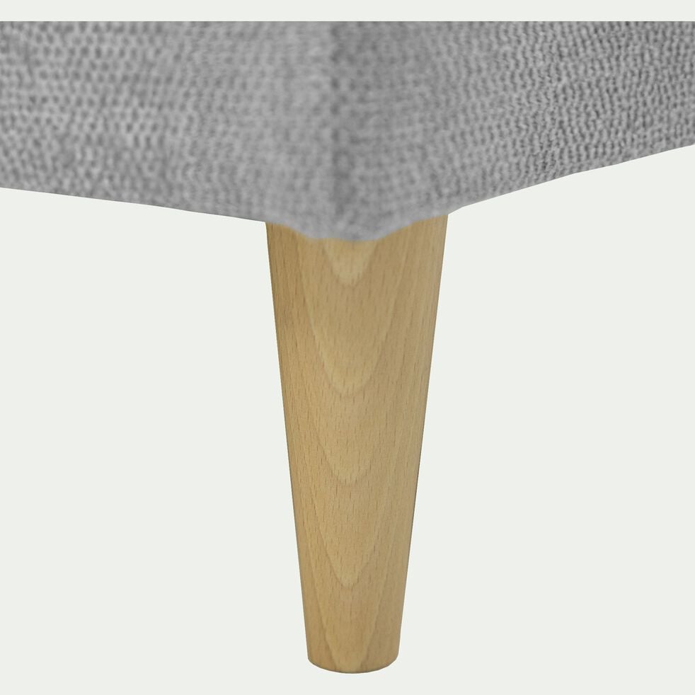 Canapé d'angle réversible convertible en tissu - gris moyen-JULIA