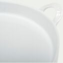 Moule à tarte en porcelaine D30 cm - blanc-TOULOUSE