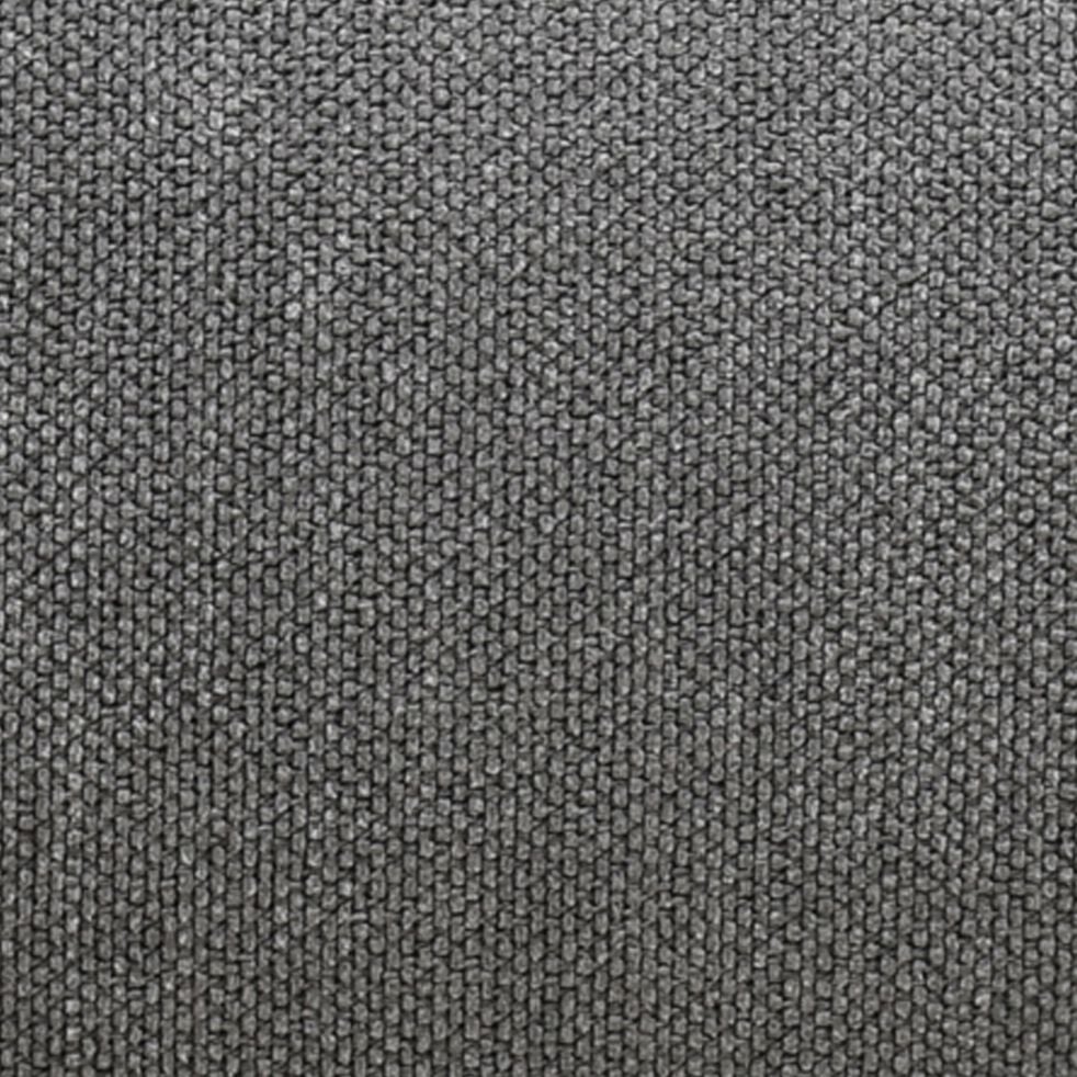 Fauteuil en tissu tramé piétement noir - gris ardoise-COLINE