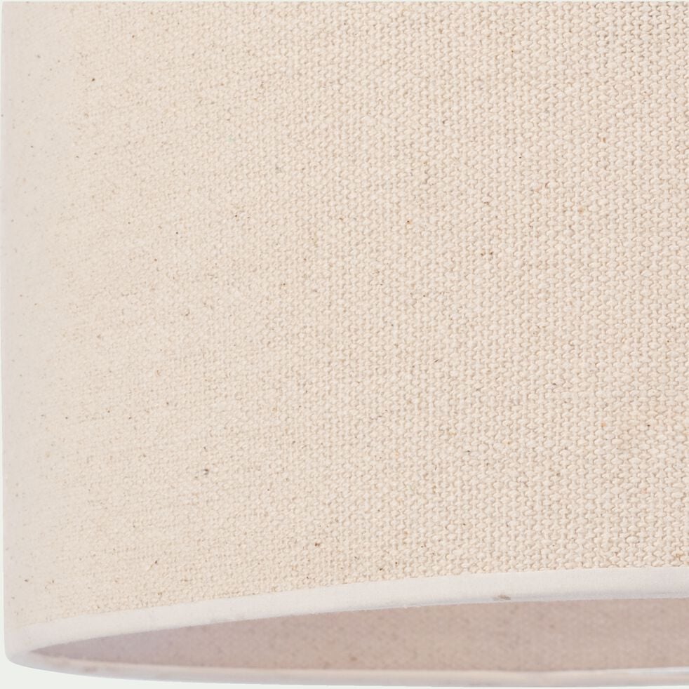 Abat-jour cylindrique en coton D50cm - blanc écru-KONE